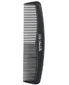 Расческа плоская мужская редкие частые зубья, черная 12см 301-102#1 Di Valore