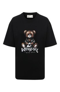 Хлопковая футболка DOMREBEL
