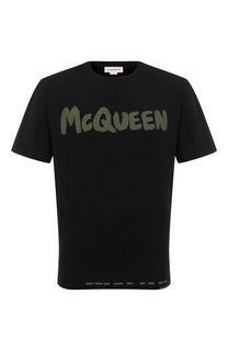 Хлопковая футболка Alexander McQueen