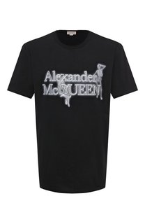 Хлопковая футболка Alexander McQueen