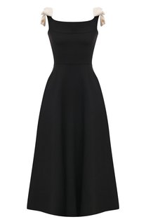 Платье из шерсти и шелка Valentino