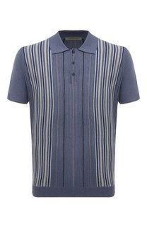 Поло из шелка и льна Corneliani