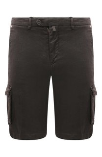 Шорты изо льна и хлопка Kiton