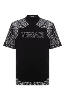 Хлопковая футболка Versace