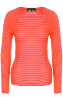 Пуловер фактурной вязки с круглым вырезом Giorgio Armani