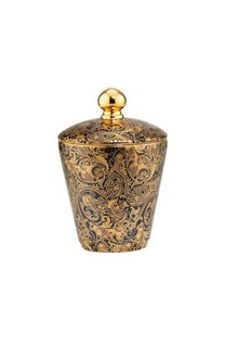 Подсвечник с крышкой Black Fine Paisley Stefano Ricci