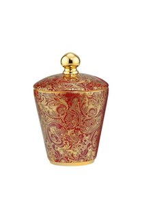 Подсвечник с крышкой Red Fine Paisley Stefano Ricci