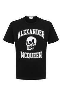 Хлопковая футболка Alexander McQueen