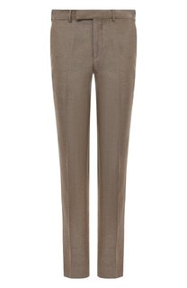 Брюки из шерсти и льна Zegna