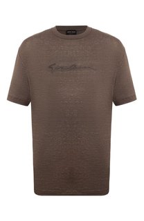 Льняная футболка Giorgio Armani