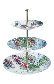 Этажерка 3-х ярусная Les Bouquets de Fleurs de Marc Chagall Bernardaud