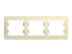 Рамка Schneider Electric SE Glossa 3 поста Beige SE GSL000203