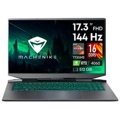 Ноутбук Machenike L17A Star JJ00GH00ERU (AMD Ryzen 7 7735H 3.2GHz/16384Mb/512Gb SSD/nVidia GeForce RTX 4060 8192Mb/Wi-Fi/Cam/17.3/1920x1080/No OS)