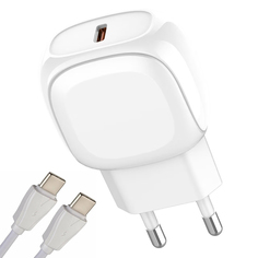Зарядное устройство Ldnio A1206C USB Type-C + кабель PD White LD_C3470