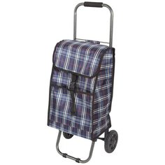 Сумка-тележка Рыжий кот, синий