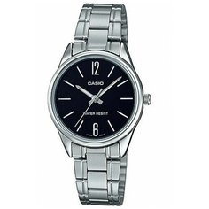 Наручные часы CASIO Collection LTP-V005D-1B, черный, серебряный