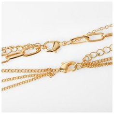 Комплект украшений Queen Fair, длина 70 см, золотой, серебряный