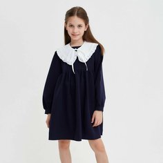 Школьное платье Minaku, размер 122, синий