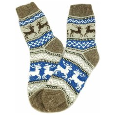Носки Рассказовские носки, размер 37-40, серый, белый, синий