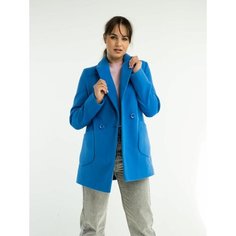 Пальто ДЮТО, размер 42, голубой