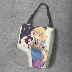Сумка шоппер Anime Dakimakura, фактура рельефная, мультиколор