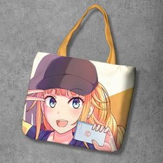 Сумка шоппер Anime Dakimakura, фактура рельефная, мультиколор