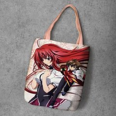 Сумка шоппер Anime Dakimakura, фактура рельефная, мультиколор