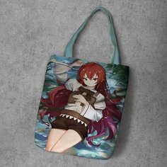 Сумка шоппер Anime Dakimakura, фактура рельефная, мультиколор