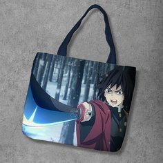 Сумка шоппер Anime Dakimakura, фактура рельефная, мультиколор