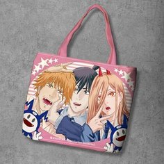Сумка шоппер Anime Dakimakura, фактура рельефная, мультиколор
