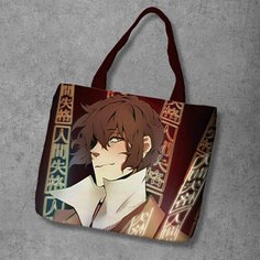 Сумка шоппер Anime Dakimakura, фактура рельефная, мультиколор