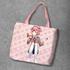 Сумка шоппер Anime Dakimakura, фактура рельефная, мультиколор