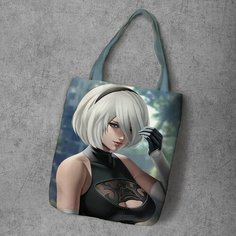Сумка шоппер Anime Dakimakura, фактура рельефная, мультиколор