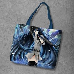 Сумка шоппер Anime Dakimakura, фактура рельефная, мультиколор