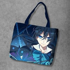 Сумка шоппер Anime Dakimakura, фактура рельефная, мультиколор