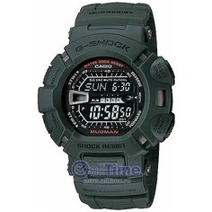 Наручные часы CASIO G-Shock G-9000-3V, хаки, зеленый