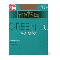 Колготки Omsa Green, 20 den, размер 4, бежевый, черный