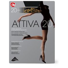 Колготки Omsa Attiva, 20 den, размер 2, черный