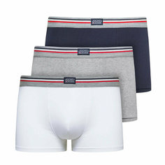 Трусы Jockey 17302913 Short Trunk 3 Pack, 3 шт., размер L, белый, серый, мультиколор