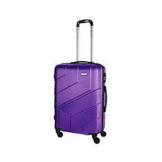 Чемодан 4 ROADS Ch0482, 60 л, размер M, фиолетовый, бордовый