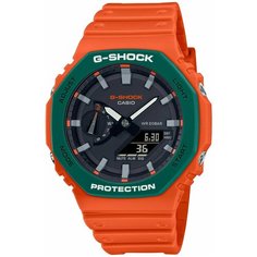 Наручные часы CASIO G-Shock GA-2110SC-4A, оранжевый, черный
