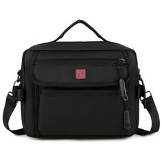 Сумка мессенджер Rittlekors Gear, фактура гладкая, черный