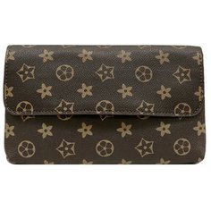 Сумка клатч CANEVO, фактура зернистая, коричневый