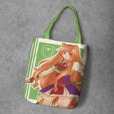 Сумка шоппер Anime Dakimakura, фактура рельефная, мультиколор