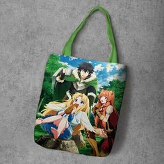Сумка шоппер Anime Dakimakura, фактура рельефная, мультиколор