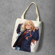 Сумка шоппер Anime Dakimakura, фактура рельефная, мультиколор