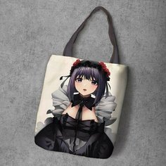 Сумка шоппер Anime Dakimakura, фактура рельефная, мультиколор