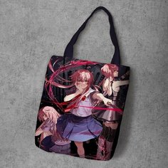 Сумка шоппер Anime Dakimakura, фактура рельефная, мультиколор