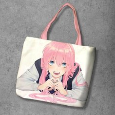 Сумка шоппер Anime Dakimakura, фактура рельефная, мультиколор