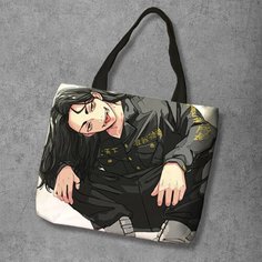 Сумка шоппер Anime Dakimakura, фактура рельефная, мультиколор